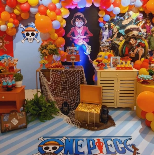 20 decoração de luxo festa One Piece @iara festas