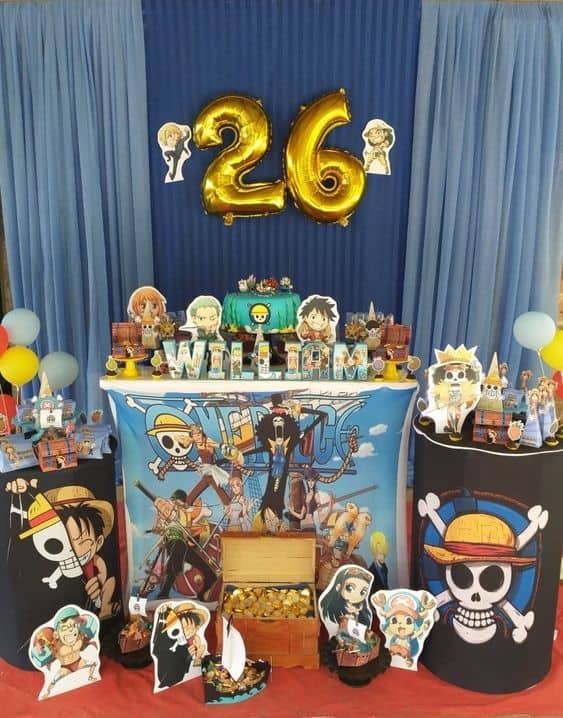 7 festa simples e decorada One Piece Pinterest