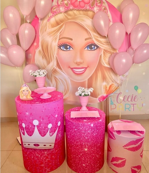 18 decoração festa Barbie princesa @cecieparty
