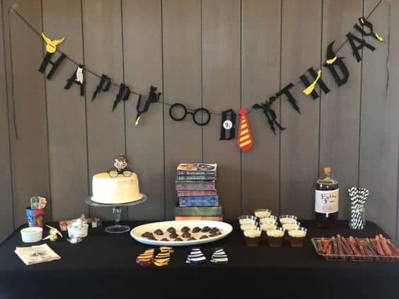 20 festa masculina mesversário Harry Potter Pinterest