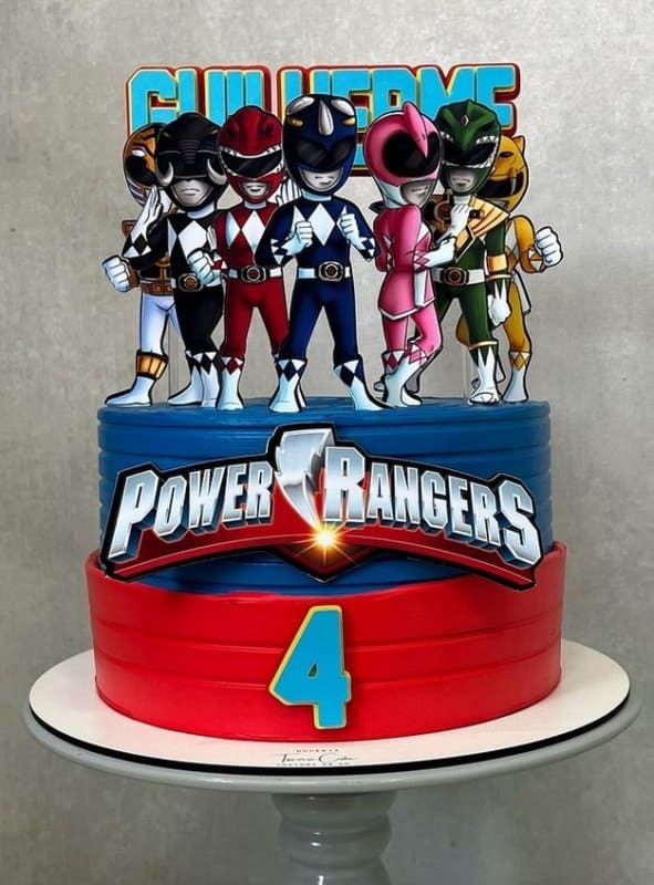 21 decoração bolo Power Rangers @tianacostabolos