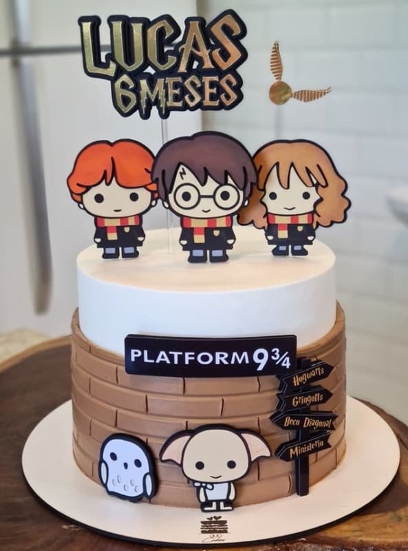 28 bolo decorado mesversário Harry Potter @duocakes ssa