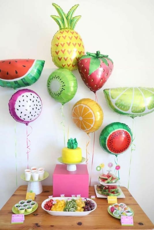 40 decoração de frutas mesversário Pinterest