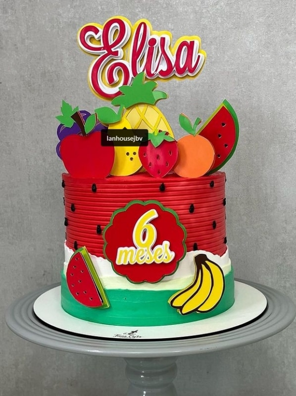 53 bolo mesversário tema frutinhas @tianacostabolos