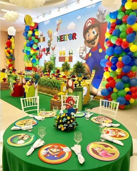 14 decoração de luxo Super Mario @tabitacintrafestas