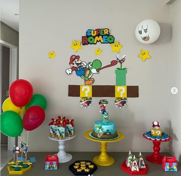 19 decoração DIY festa Super Mario @mariagabrieladecor