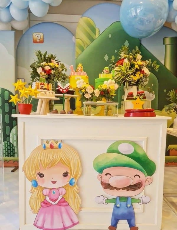 28 festa menina decoração Super Mario @kiki festeira