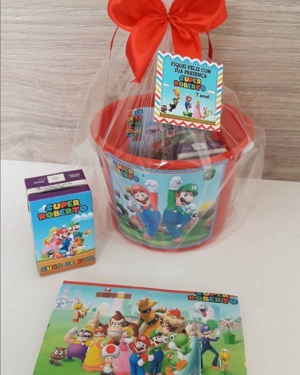 48 lembrancinha personalizada festa Super Mario Bros @nannebananne