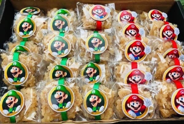 6 lembrancinha simples e comestível Super Mario @bolos dafran