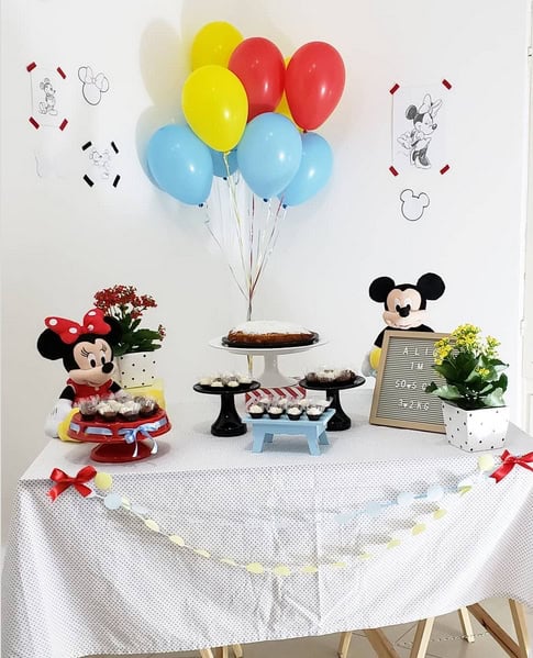 10 mesversário simples Mickey e Minnie @fofuricesfestasexclusivas