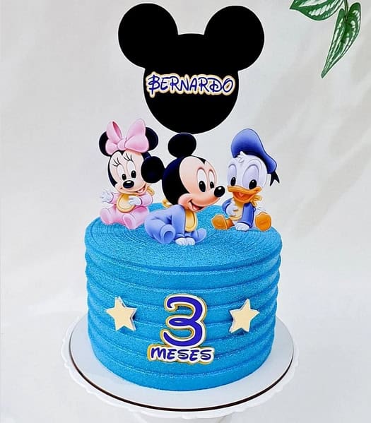 31 bolo azul mesversário Mickey baby @gimeyercakes