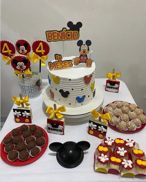 4 decoração simples festa Mickey mesversário @chocolikedoces