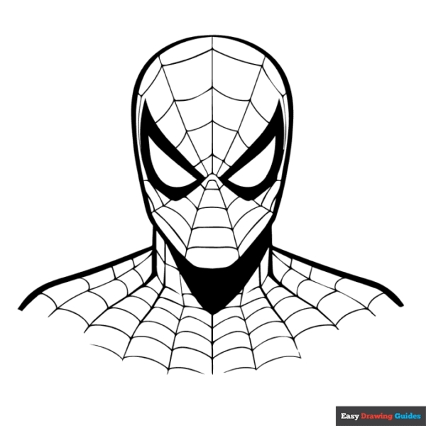 11 atividade para desenhar Homem Aranha Easy Drawing Guides