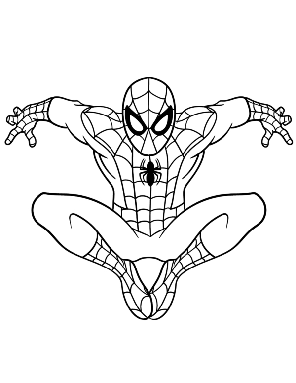 Spiderman Coloring Pages For Kids