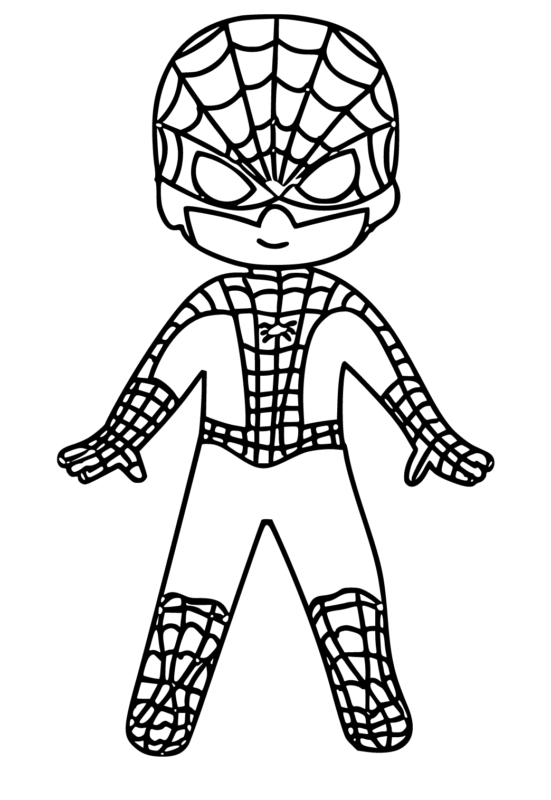 19 desenho simples Homem Aranha Babeled