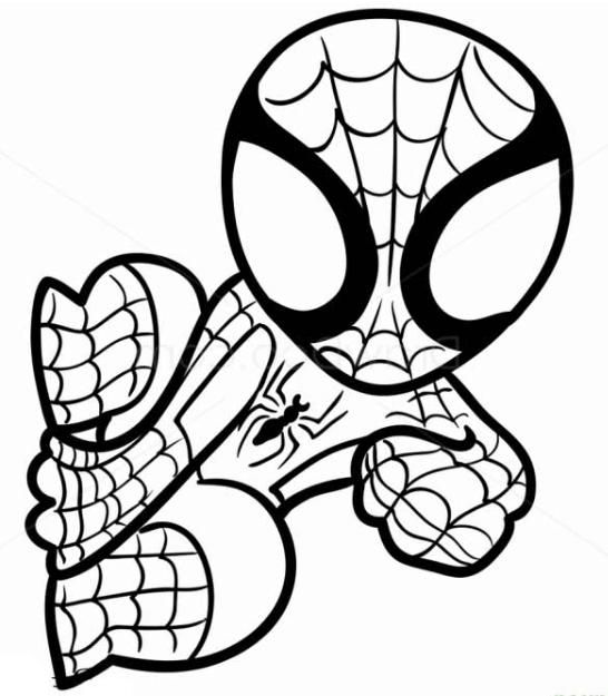 7 desenho do Homem Aranha para fazer Pinterest