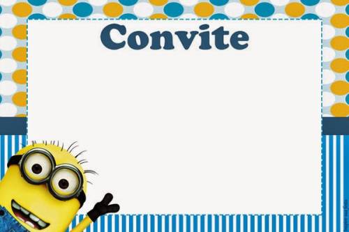 convites para imprimir dos minions