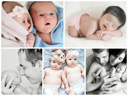 Dicas de fotos de bebês com os pais para album