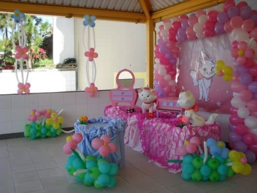 Gud Grud - Decoração de festa infantil do tema Gata Marie em Curitiba