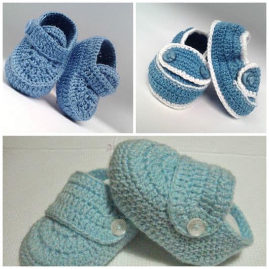 Sapatinho de crochê para bebê passo a passo fácil Sapatinho De Bebe De Croche 5 Modelos Como Fazer