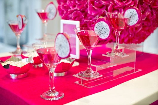 foto de decoração de festa 15 anos rosa