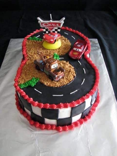 Decoração de bolo de Aniversário Disney Cars 3