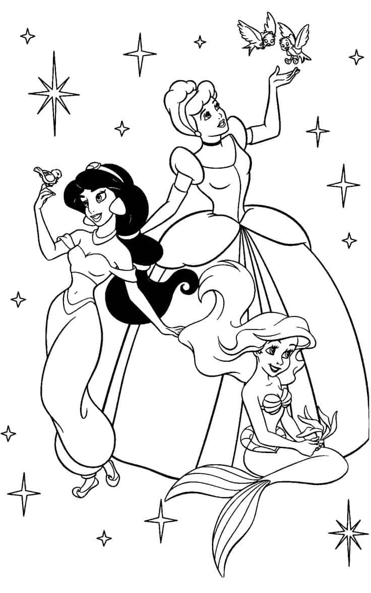 desenho das princesas