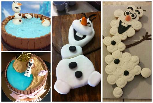 bolos diferentes do Olaf