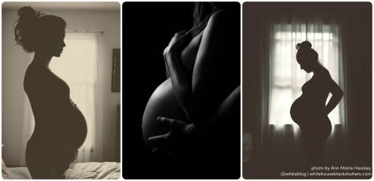 foto barriga grávida com iluminação