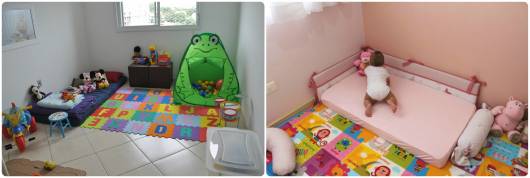 tapete EVA quarto de bebê montessoriano