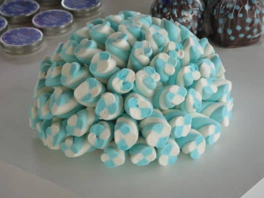 decoração festa com marshmallow