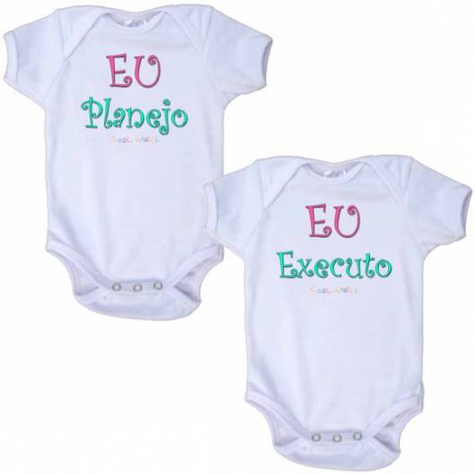 roupa personalizada bebês gêmeos