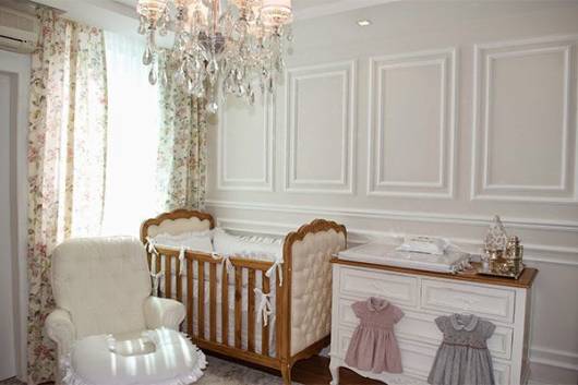 decoração clássica quarto de bebê