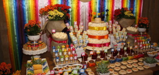 decoração com fitas de cetim