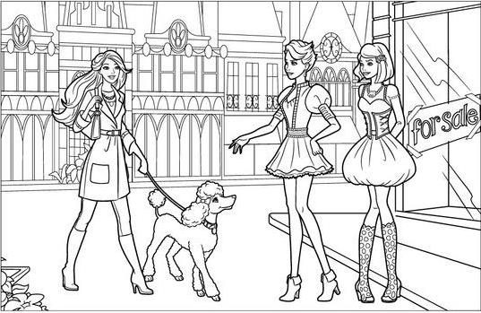 Desenhos de Barbie para colorir, jogos de pintar e imprimir