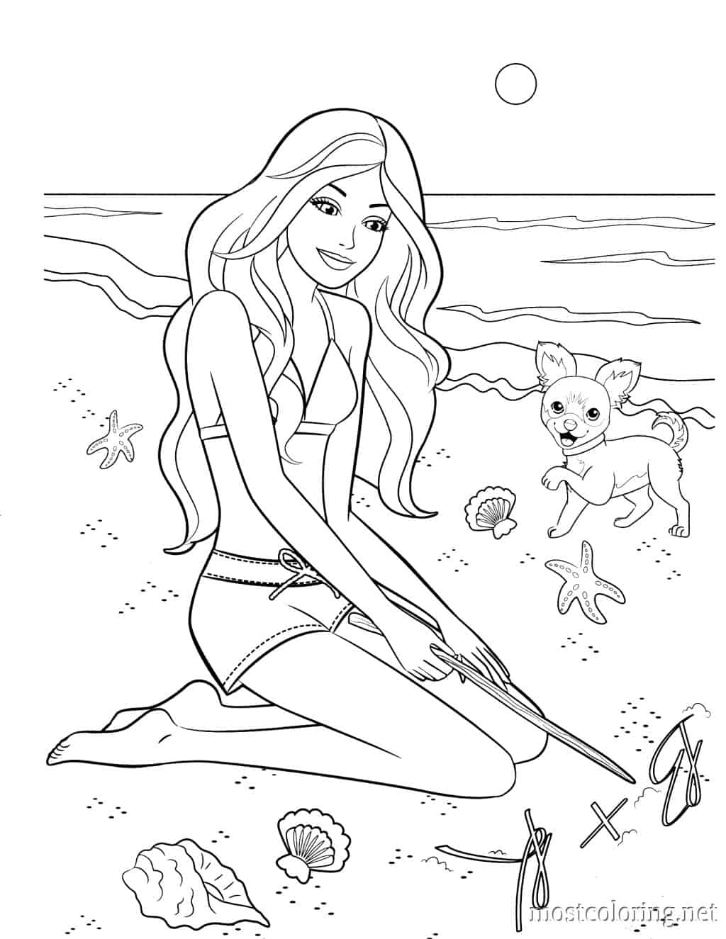 Desenhos da Barbie para colorir: 40 opções para imprimir!