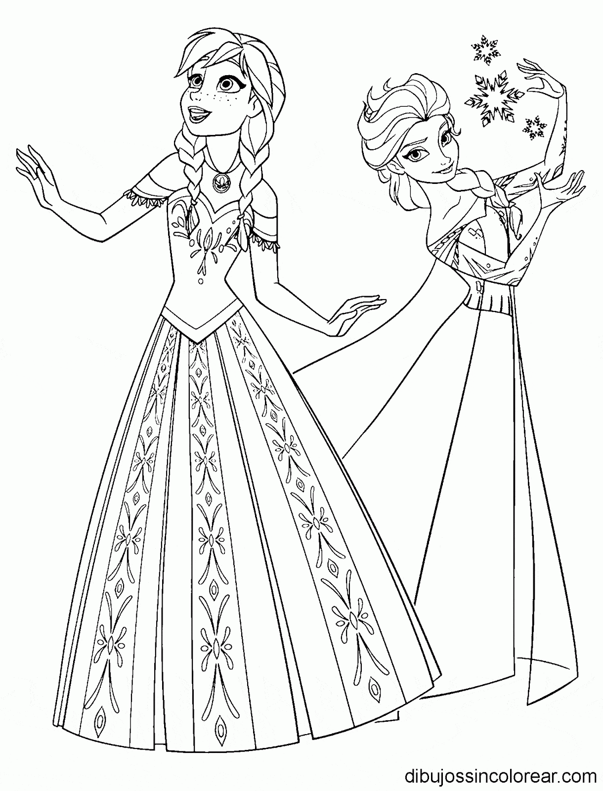 Desenhos para pintar e imprimir do Frozen