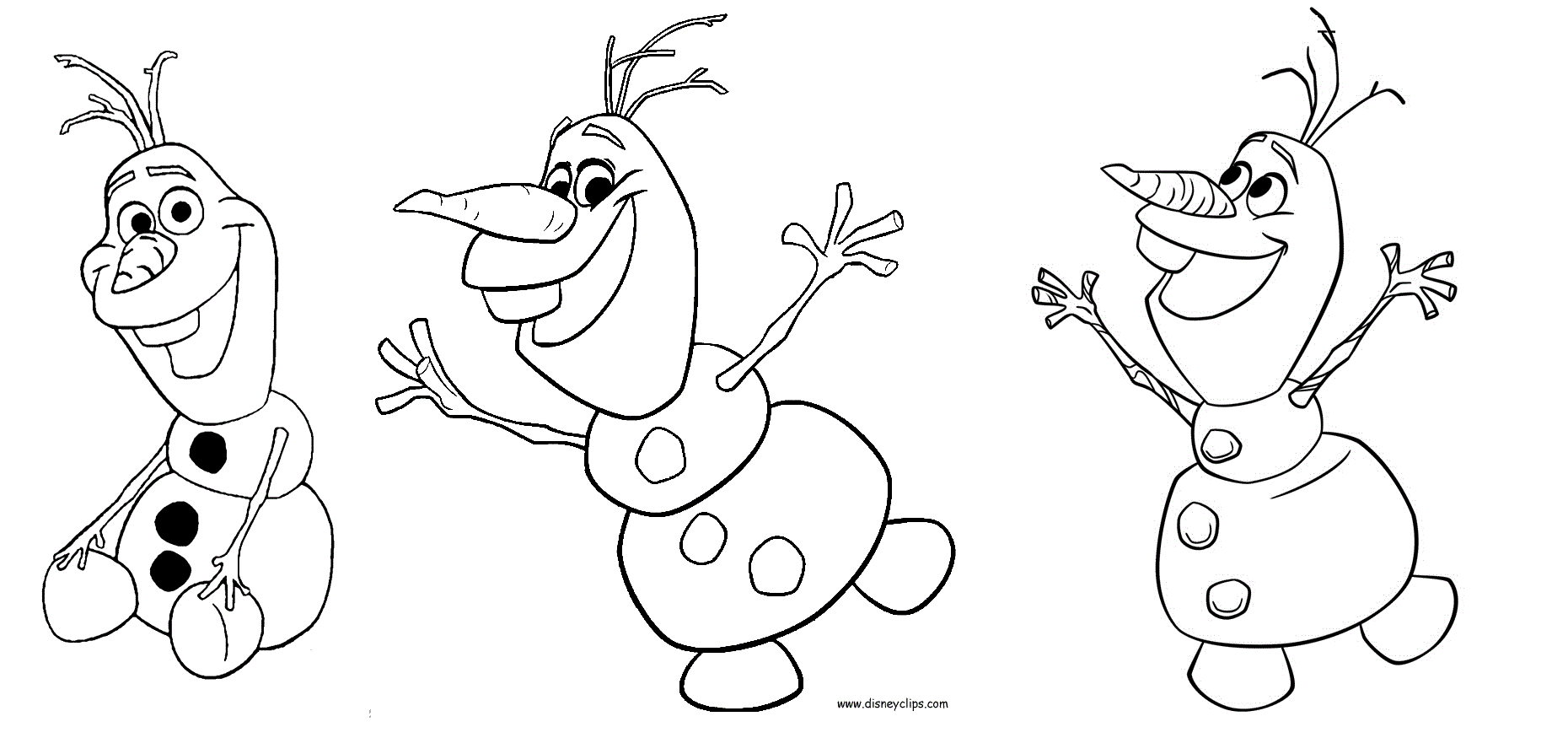 Desenhos para pintar e imprimir do Frozen