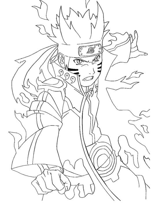 Naruto - Desenhos para Colorir - Brinquedos de Papel