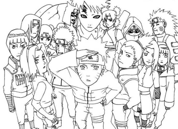 Desenho para colorir e para imprimir do Naruto - Imagui