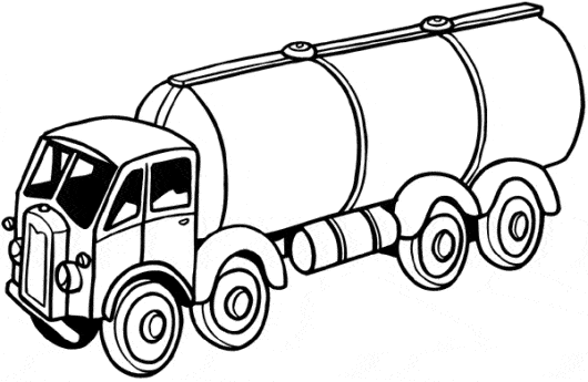 caminhão de carga em desenhos de carros para colorir