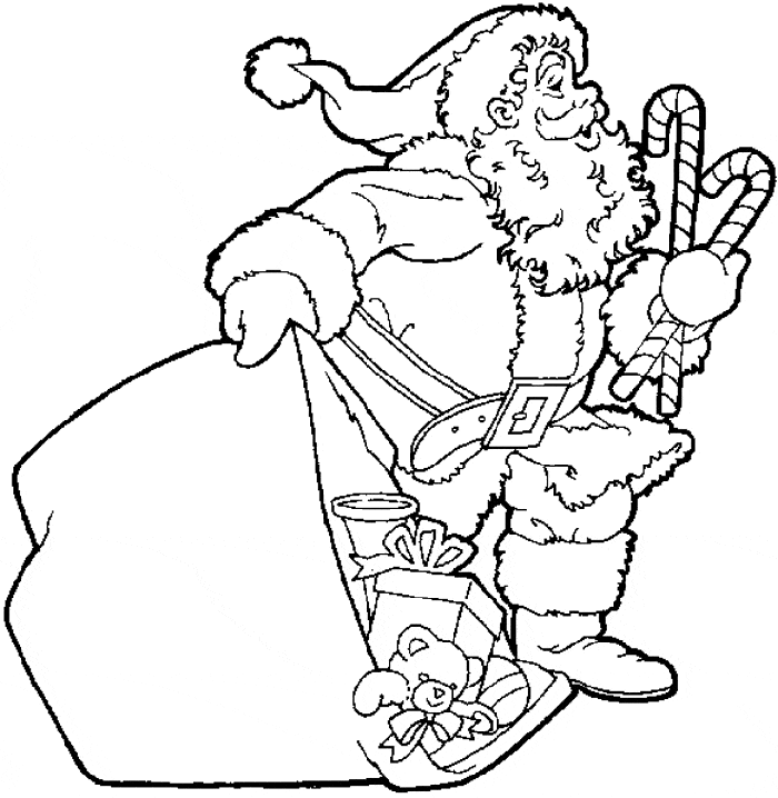 desenho imprimir Papai Noel