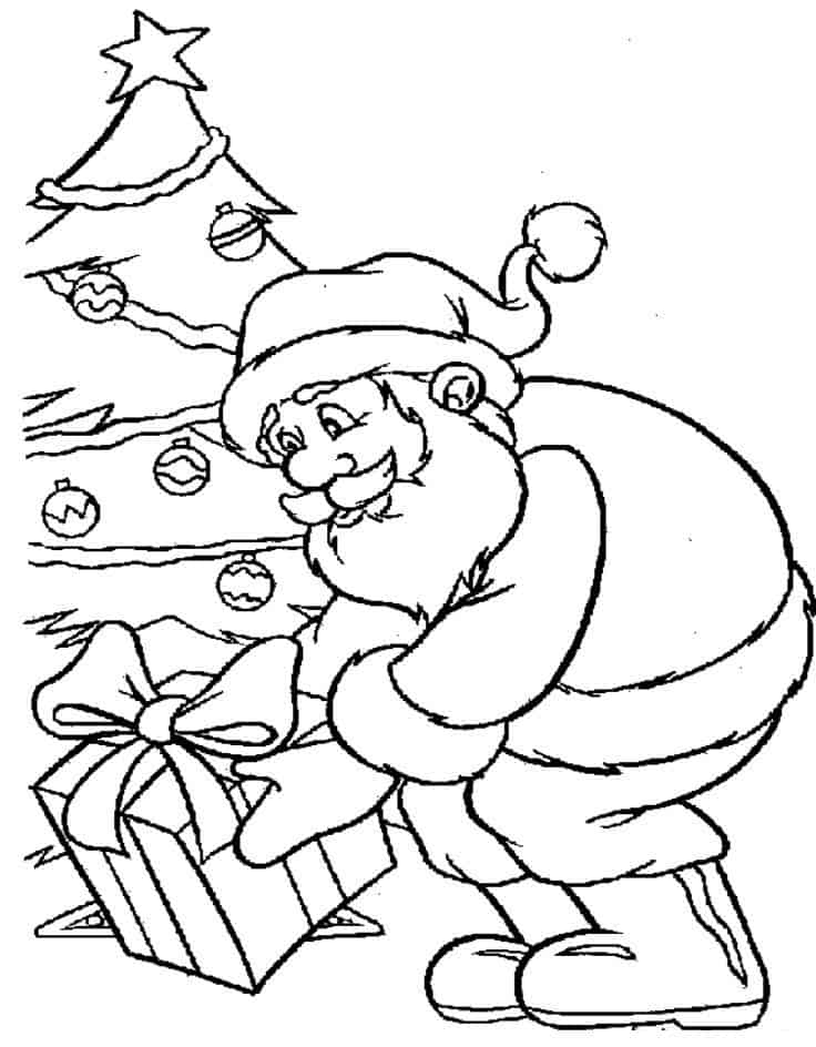 Desenhos de Natal para colorir e coloridos para imprimir  Santa coloring  pages, Christmas coloring sheets, Free christmas coloring pages