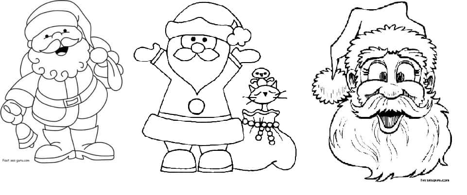 Desenhos de natal para colorir: 135 modelos para imprimir grátis!