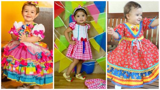 Sanctuary Withhold intentional Vestido de festa junina infantil:48 modelos lindos e tutoriais de como  fazer!