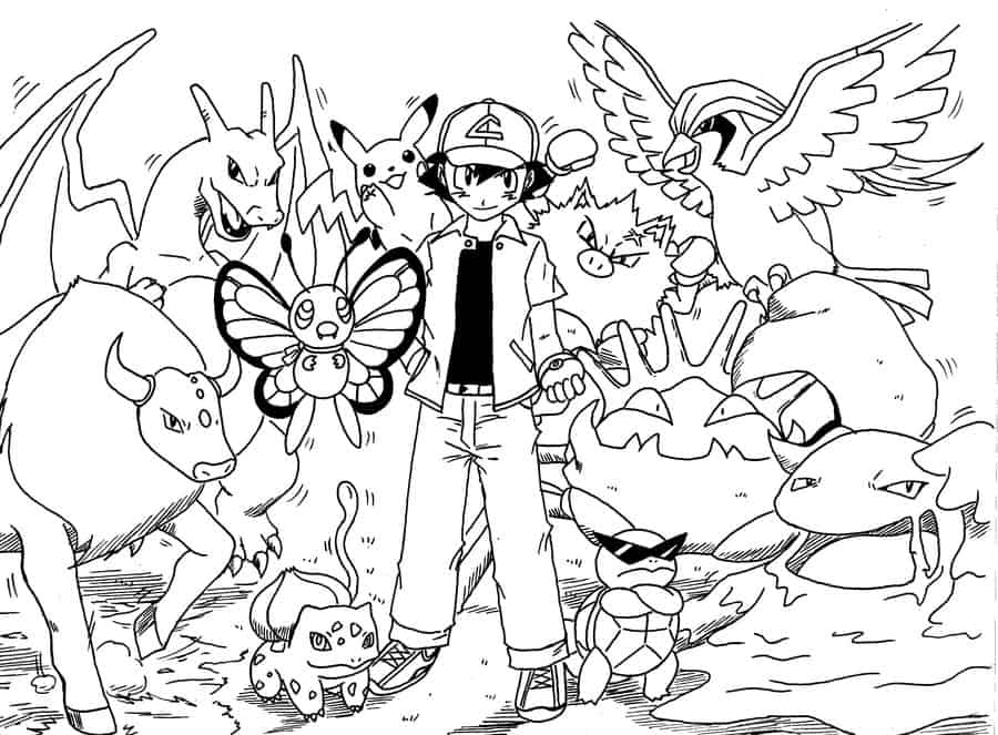 Desenhos para colorir do Pokémon: 45 desenhos para imprimir grátis!