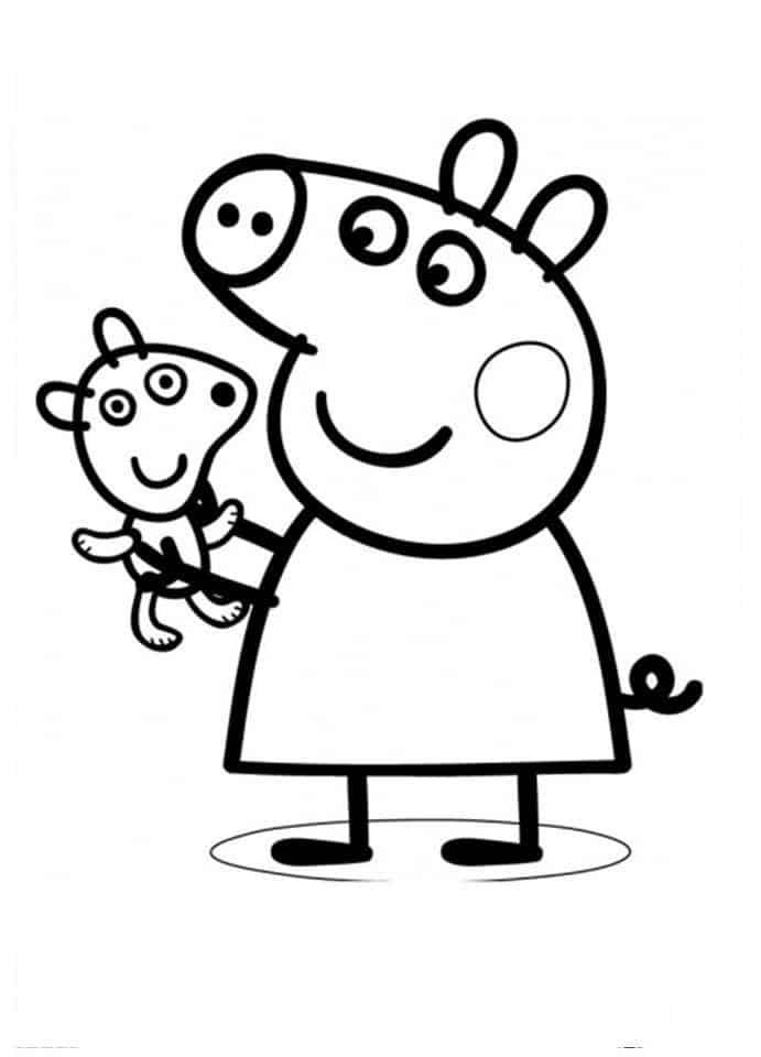 Desenhos para colorir Peppa Pig