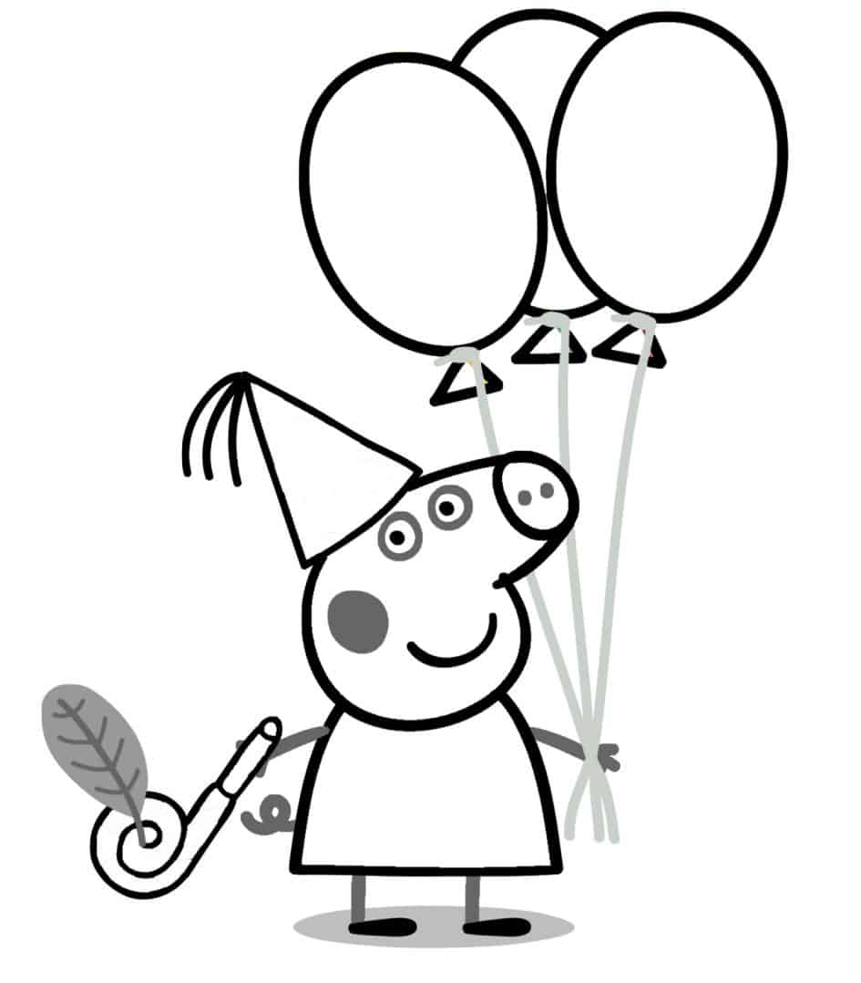 Desenhos para colorir Peppa Pig: 45 opções para imprimir grátis