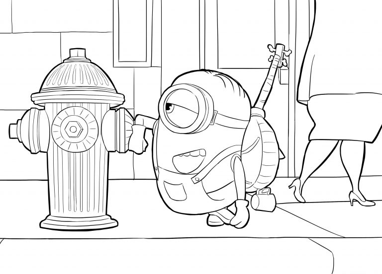 Desenhos dos Minions para Colorir e Imprimir Grátis Baixe Já