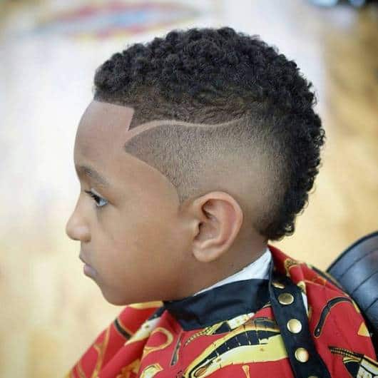 corte masculino infantil com desenho